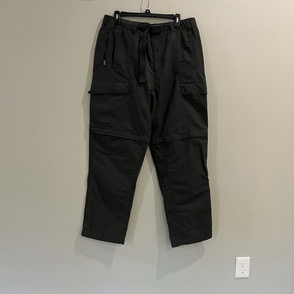 The North Face Convertible Pants Mens XLarge Gray Short Zip Off Outdoor‎ Hiking